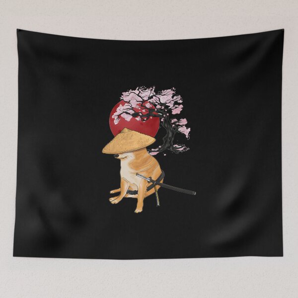 Item preview, cheems samurai designed and sold by masinibobus.