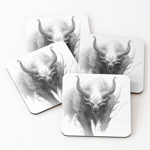 Item preview, Fantasy monsters with horns Dark Gothic designed and sold by Tomioka-Art.