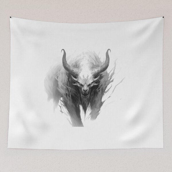 Item preview, Fantasy monsters with horns Dark Gothic designed and sold by Tomioka-Art.