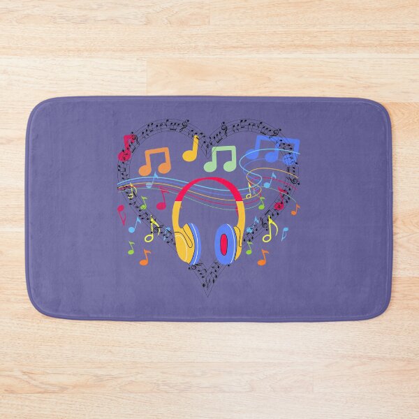 Item preview, Love Music Headphones Collage Print designed and sold by kirkytracy.