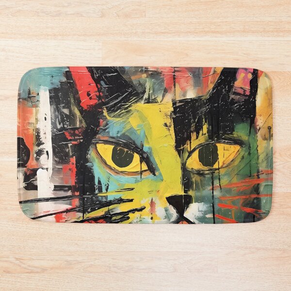 Item preview, Over the top Acrylic Cat Art designed and sold by GiveMeMood.