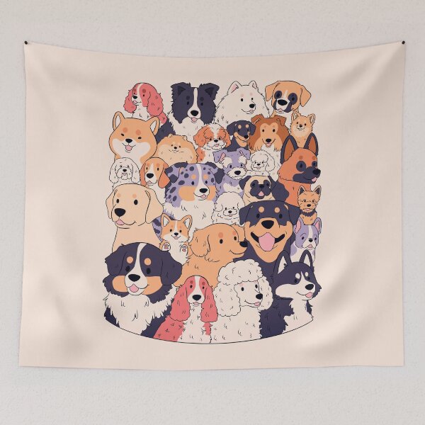 Item preview, Dog pile! Cute dog breeds stack designed and sold by Yaragold.