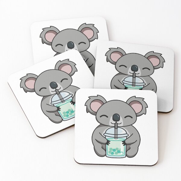 Item preview, Bubbly Koala Cute Adorable Koala with Bubble Tea designed and sold by ClumsyCat.