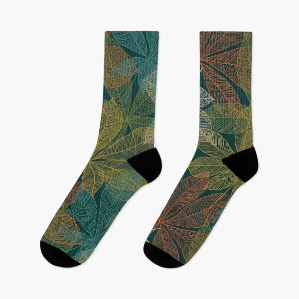 Item preview, Abstract chestnut leaves.  Autumn colorful leaf. Leaves structure allover print designed and sold by likapix.