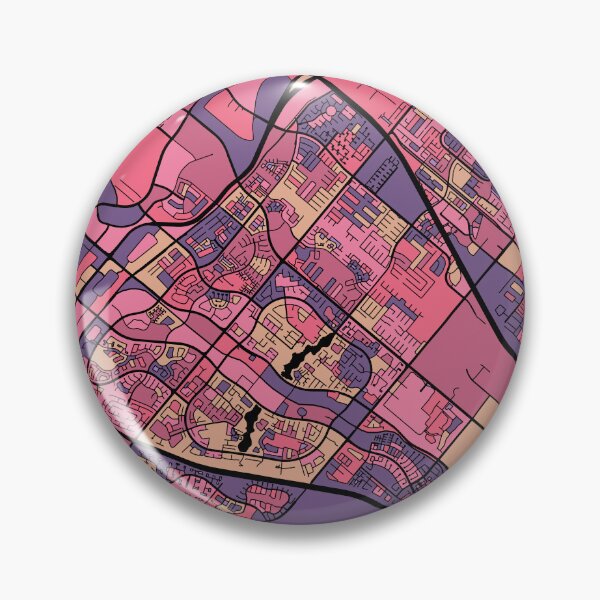 Item preview, Irvine Map Pattern in Purple & Pink designed and sold by PatternMaps.