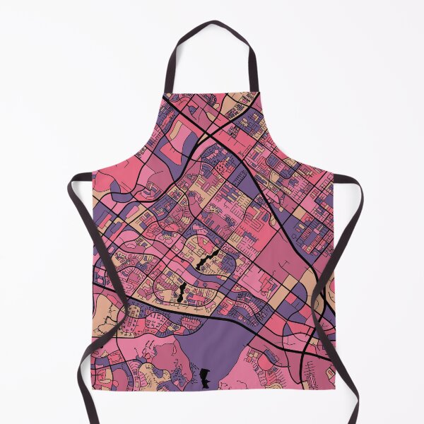 Item preview, Irvine Map Pattern in Purple & Pink designed and sold by PatternMaps.