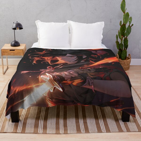 Item preview, Fiery warrior girl - anime designed and sold by SurtonDesign.