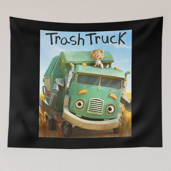 Item preview, hank and trash truck cartoon designed and sold by ClothingKellen.