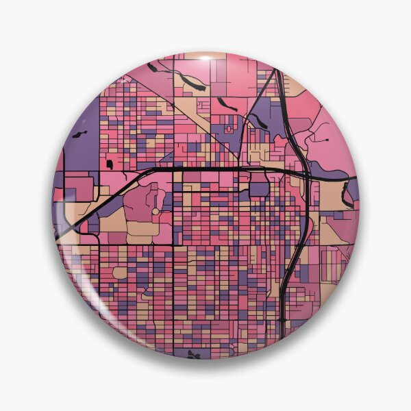 Artikelvorschau, Lubbock-Kartenmuster in Lila und Rosa entworfen und verkauft von PatternMaps.