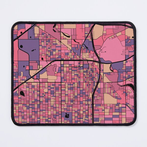 Item preview, Lubbock Map Pattern in Purple & Pink designed and sold by PatternMaps.