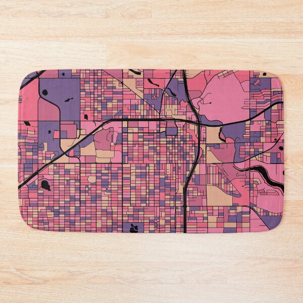 Item preview, Lubbock Map Pattern in Purple & Pink designed and sold by PatternMaps.