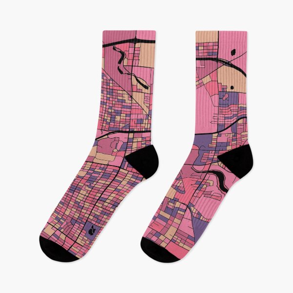 Item preview, Lubbock Map Pattern in Purple & Pink designed and sold by PatternMaps.