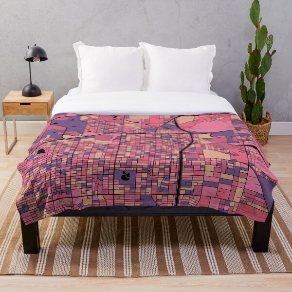Item preview, Lubbock Map Pattern in Purple & Pink designed and sold by PatternMaps.