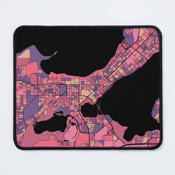 Item preview, Madison Map Pattern in Purple & Pink designed and sold by PatternMaps.
