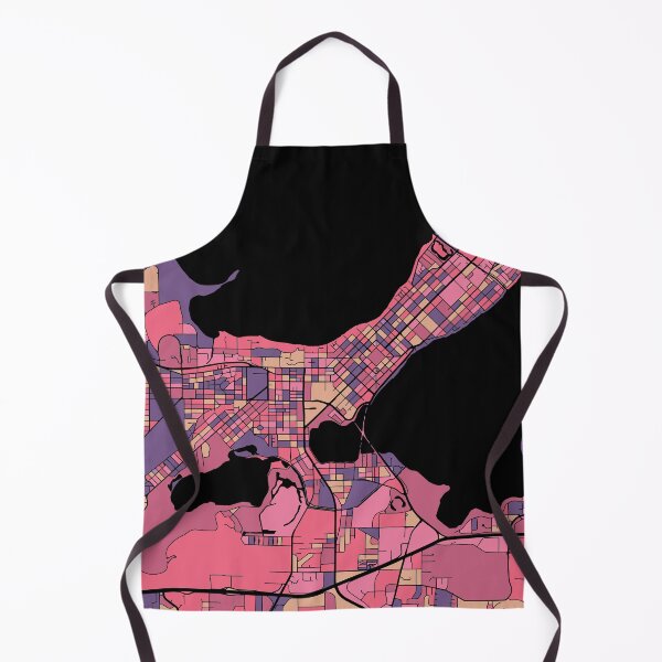 Item preview, Madison Map Pattern in Purple & Pink designed and sold by PatternMaps.