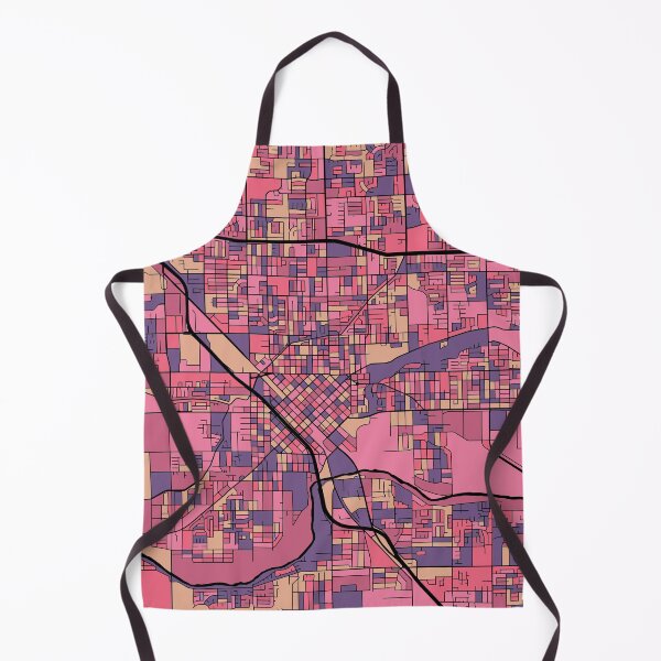 Item preview, Modesto Map Pattern in Purple & Pink designed and sold by PatternMaps.