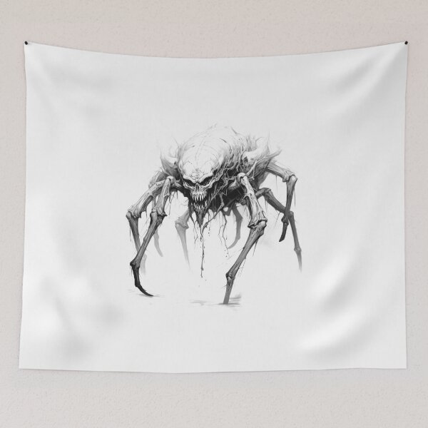 Item preview, Fantasy Monster Dark Gothic Halloween Spider Beast designed and sold by Tomioka-Art.
