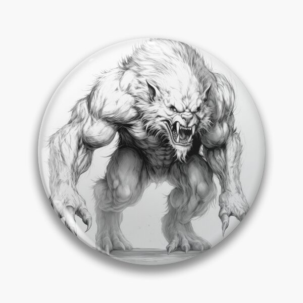 Item preview, Fantasy Werewolf Monster Dark Gothic Halloween Claws Beast designed and sold by Tomioka-Art.