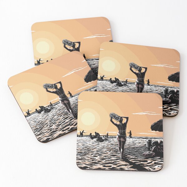 Item preview, Geula Beach Sunset Orange designed and sold by OHafner.