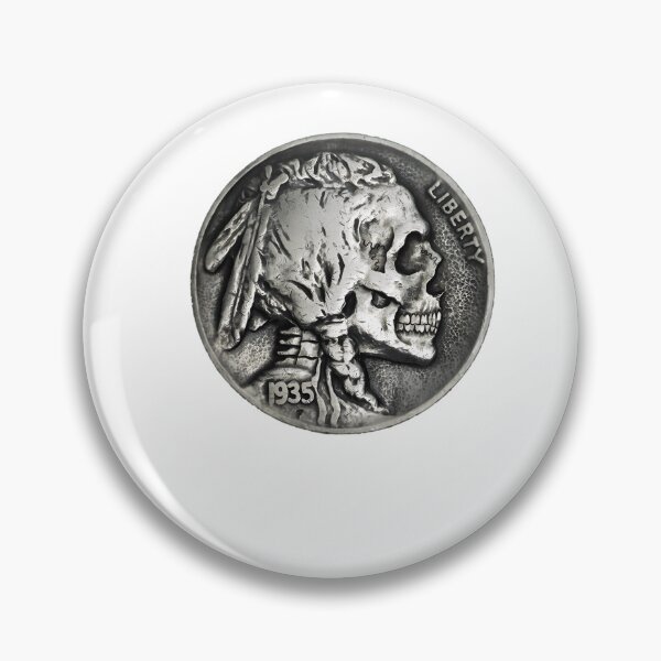 Item preview, Indian Head Skull Nickel  	 designed and sold by wvwtoyfogt30.