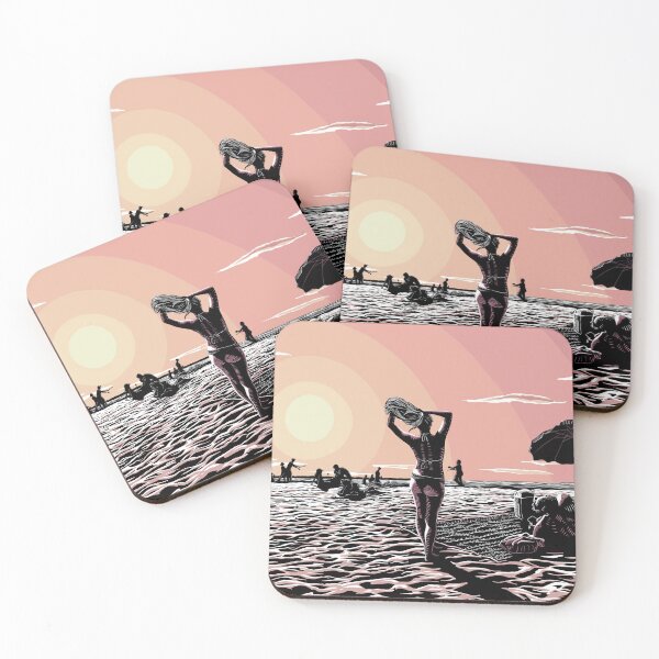 Item preview, Geula Beach Sunset Pink designed and sold by OHafner.