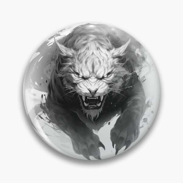 Item preview, Fantasy Tiger/Panther Monster Dark Gothic Halloween Claws Beast designed and sold by Tomioka-Art.