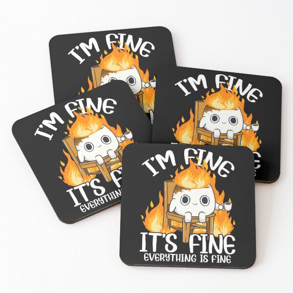 Item preview, Marshmallow I'm Fine Meme Outdoor Men Kids Women Camping designed and sold by KsuAnn.
