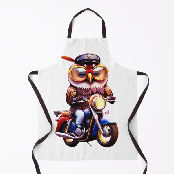 Item preview, Funny owl with glasses on the motorcycle designed and sold by Bernsteinhaus.