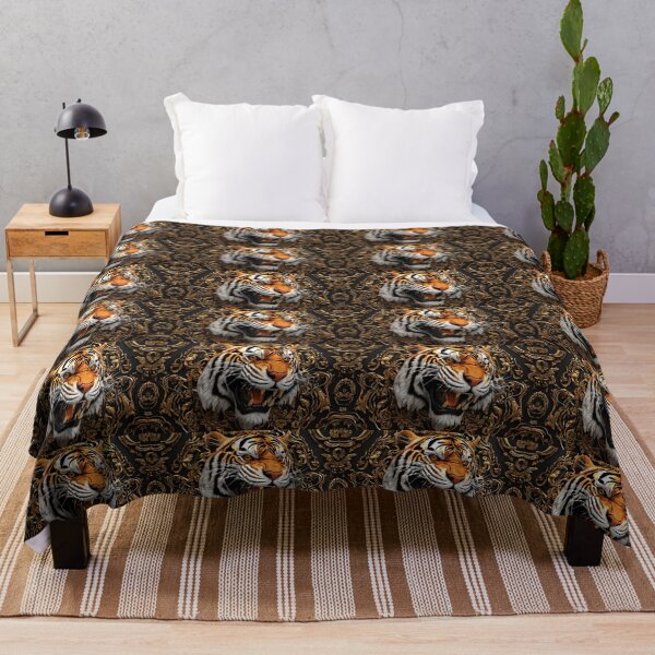 Item preview, Vibrant and fierce, the graffiti mural of a tiger commands attention. designed and sold by Best-Art-32.