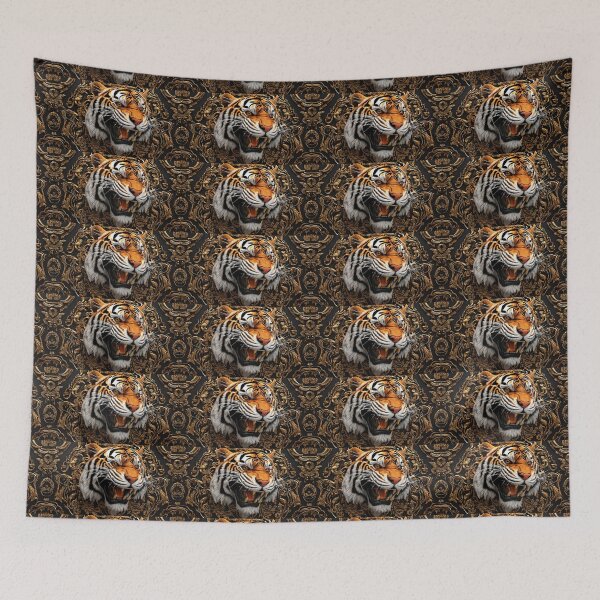 Item preview, Vibrant and fierce, the graffiti mural of a tiger commands attention. designed and sold by Best-Art-32.