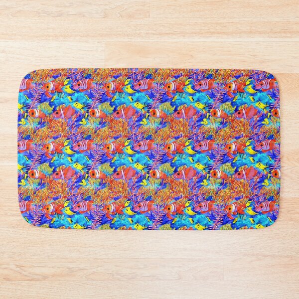 Item preview, Seamless pattern of tropical fish  designed and sold by Paleo5135.