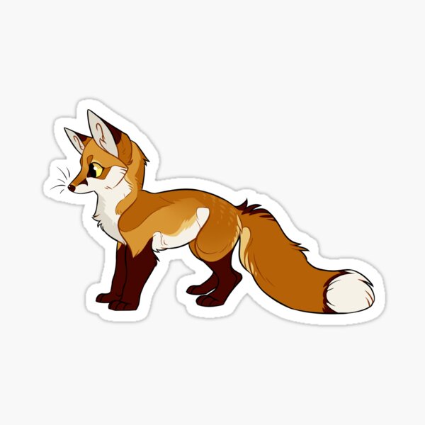 Red Fox Sticker Sticker for Sale by Yupio