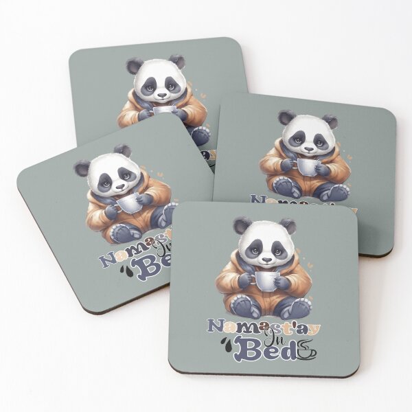 Item preview, Cute kawaii Panda with a cup of coffee  designed and sold by Tsifra.