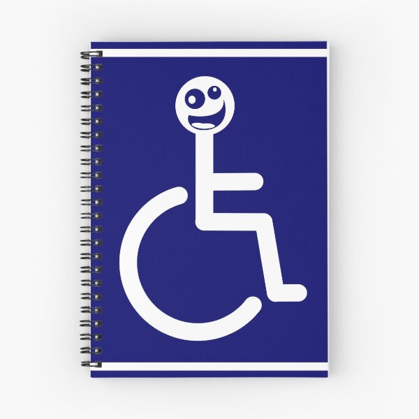 Item preview, Disabled Blue Badge with crazy face emoji designed and sold by Sue Davie.