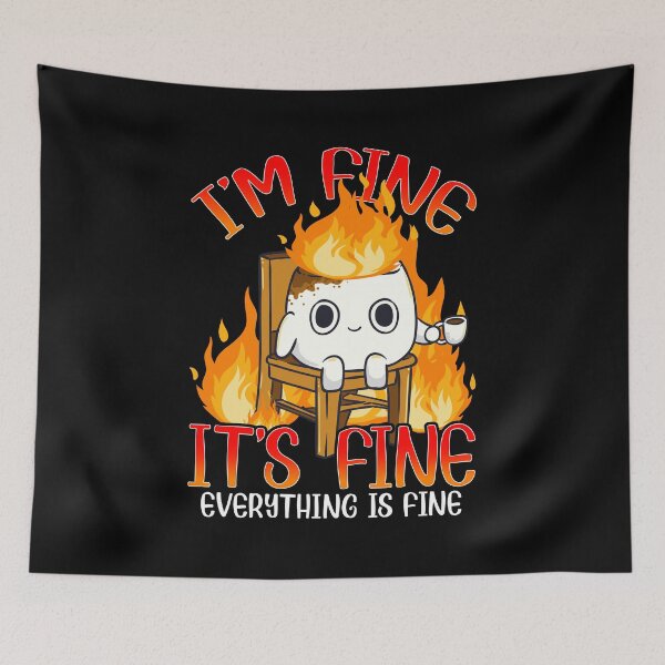 Item preview, Marshmallow I'm Fine Meme Outdoor Men Kids Women Camping designed and sold by KsuAnn.
