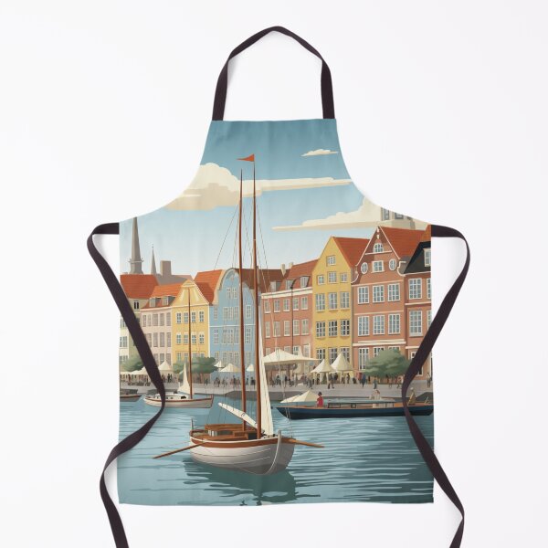 Item preview, Una ilustración de viajes vintage de Copenhague - Dinamarca designed and sold by GoodOldVintage.