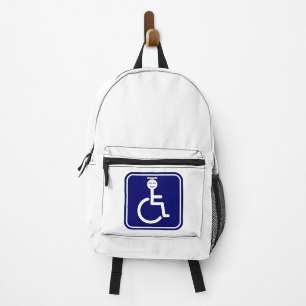 Item preview, Disabled Blue Badge with angel face emoji designed and sold by Sue Davie.