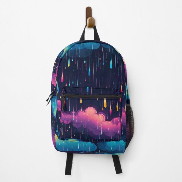 Item preview, Colorful Rain Clouds Dark Background Pattern designed and sold by The Bla in My Brain.