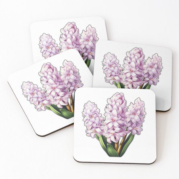 Item preview, Pink Hyacinth Flower Plants designed and sold by LudwikeArts.