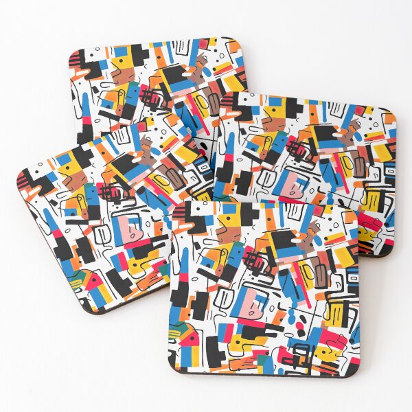 Item preview, Modern design with motifs reminiscent of the abstract pop art style designed and sold by Pflugart.