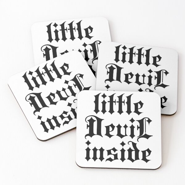 Item preview, Little Devil inside | Stylish Goth Typography designed and sold by ProdbyNiECO.