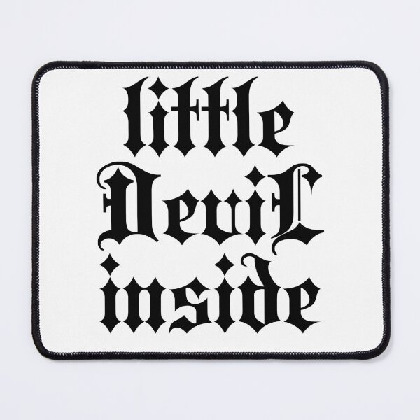 Item preview, Little Devil inside | Stylish Goth Typography designed and sold by ProdbyNiECO.