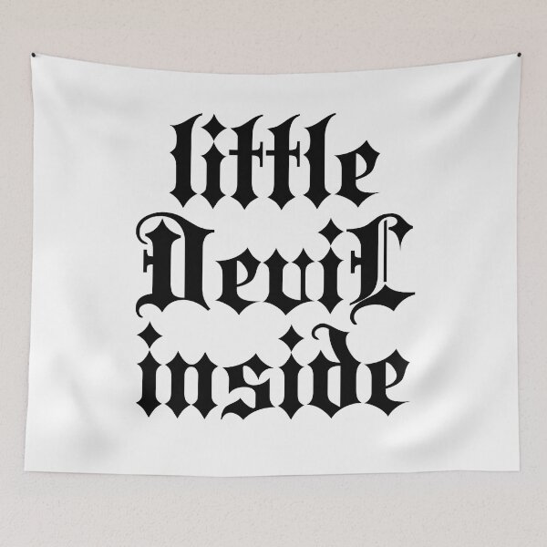Item preview, Little Devil inside | Stylish Goth Typography designed and sold by ProdbyNiECO.