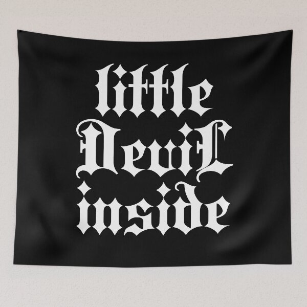 Item preview, Little Devil inside | Stylish Goth Typography designed and sold by ProdbyNiECO.