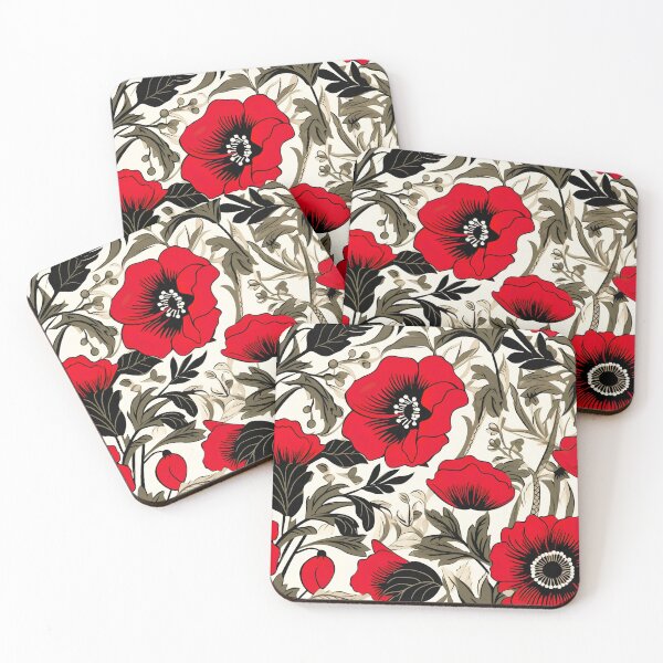 Item preview, Modern design reminiscent of floral motifs with poppies designed and sold by Pflugart.