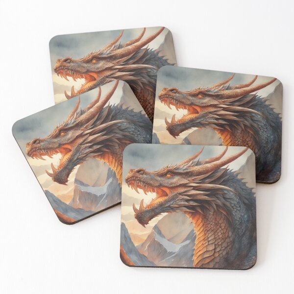 Item preview, Ancient Dragon's Deep Roar Watercolour designed and sold by ArtbyAdrian.