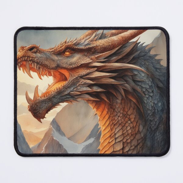 Item preview, Ancient Dragon's Deep Roar Watercolour designed and sold by ArtbyAdrian.