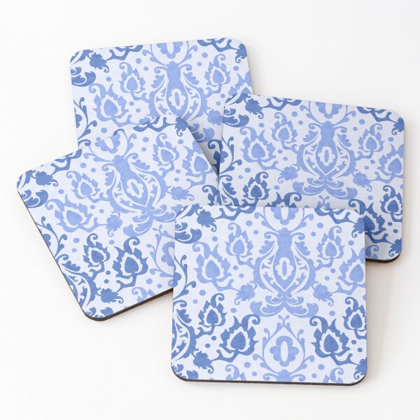 Item preview, Moroccan Casbah Light Blue Damask designed and sold by AntiqueImages.