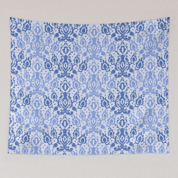 Item preview, Moroccan Casbah Light Blue Damask designed and sold by AntiqueImages.