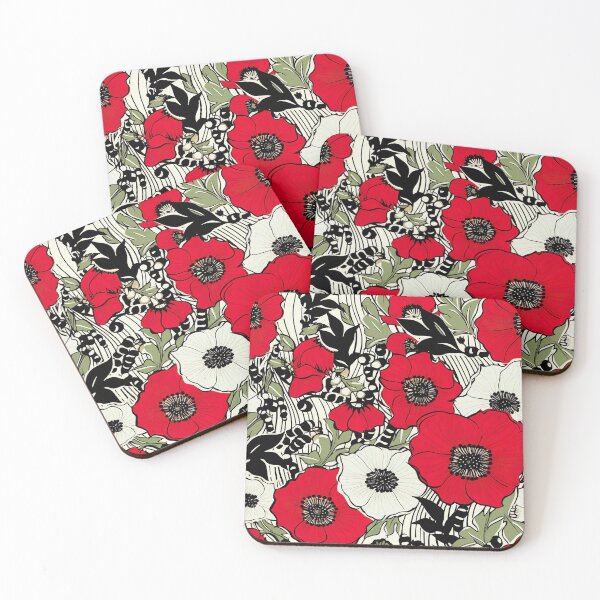 Item preview, Modern design reminiscent of floral motifs with poppies designed and sold by Pflugart.
